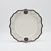 Black Grey Square Ceramic Plate